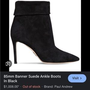 Paul Andrew Suede Fold over Bootie